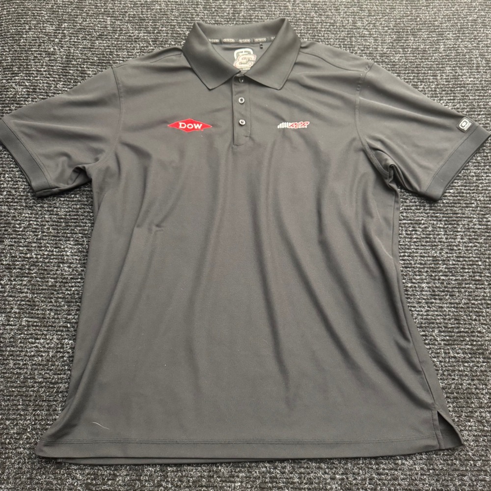 OGIO Mens RCR Richard Childress Racing Dow Austin Dillon 3 Polo Shirt Black XL